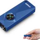 VTIGER K1 Keychain Flashlights, 800 Lumens Portable Flat Little Light,USB Rechargeable Mini Pocket EDC Flashlight with Clip,Compact LED Keyring Lights with Magnet for Everyday Carry,Camping,Emergency (Blue)