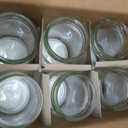 PR1M3 Mason Jars 16 oz Regular Mouth (6 Pack) Clear Glass with Plastic Lids for Sealing, Canning Jars for Food Storage, Overnight Oats, Dry Food, Snacks, Candies, DIY Project.