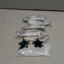 Konohan 6 Pairs Rimless Star Shape Sunglasses Disco Glasses Pentagram Sun Glasses for Halloween Bar Party Supplies Night Club