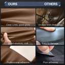 Leather Repair Kit for Furniture 16"x 31.5" Leather Tape Repair Patch Self Adhesive Sofa Vinyl Repair Patch Kit for Car Seat,Couch,Boat Seat,Chair - Ivory Gray