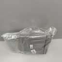 combocube Comforter Storage Bag, Zippered Bag with Large Clear Window and Carry Handles, Space Saver Organizers for Closet, Blanket, Pillow, Quilt, Bedding, Clothes (4Pcs Grey Large)