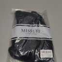 Missufe Women's V Neck Ruffle Short Sleeve Bodycon Summer Casual T Shirt Dress (Black, M)