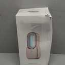 let'me Desk Fan, Portable Bladeless Fan 11.8 inch Small Personal Cooling Fan with 5 Colors Touch Control LED Light, Quiet Table Fan for Office, Home, Bedroom (WHITE)