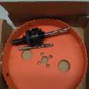 VIKITON 6 Inch Hole Saw with Arbor for Metal Wood and Plastic Cutting, 152mm Bi-Metal Hole Cutter for Different Project with Smooth and Flat Drilling Edge, Fast Chip Removal, Handy Hole Saw Kit Set