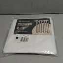 Seenus Waterproof Fabric Shower Curtain Liner with 3 Extra-Large Magnets, 72 x 72 inch Washable Cloth Shower Liner Odorless Hotel Quality, Neutral White Lightweight Shower Curtain for Bathroom