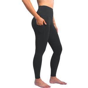 SIS QUEEN Leggings for Women 25" High Waisted Workout Yoga Pants with Pockets Tummy Control Soft Compression
,Large