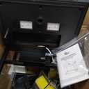 AQQA 3.7 Gallon Aquarium Starter Kit Small Glass Fish Tank with Filter and Light (10 Colors Adjustable) Desktop Self-Cleaning Betta Fish Tank Kit Office & Home Decor Idea (Black)