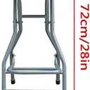 Blue Adult Folding Stool, with Handle and Foldable bar Stool, 28 inches in Size, with a Load Capacity of 200 pounds, Suitable for Camping Kitchen