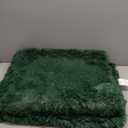 OLANLY Area Rugs for Living Room Bedroom, Machine Washable 4x5.9 ft Soft Fluffy Shaggy Bedside Rug, Indoor Floor Carpet for Kids Girls and Boys, Dorms, Nursery Rooms, Home Decor Aesthetic, Dark Green