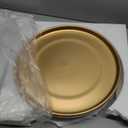 Woiida 15 Inch Ceramic Saucer - Ceramic Drainage Tray for Plant Pot (Matte Gold)