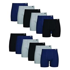 Hanes Men's Tagless Boxer Briefs with Fabric-Covered Waistband - Multiple Packs L Hanes Men's Tagless Boxer Briefs with Fabric-Covered Waistband - Multiple Packs L