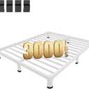 MAF 4 Inch King Metal Platform Bed Frame with Round Corner Legs, 3000 LBS Heavy Duty Steel Slats Support, Noise Free, No Box Spring Needed, Easy Assembly