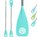 rillrun SUP Paddle - Paddle Board Paddle 4 Piece Stand Up Paddleboard Paddles Lightweight Floating Kayak Paddle - Light Blue - Light Green - Lake Green