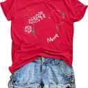 Christmas Shirts for Women Merry Christmas Tshirt Xmas Graphic Print Tee Tops Blouse Gifts (XXL)