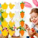 24 Pcs Easter Mini Push Pop Bubble Fidget Toy, Keychain Bubble Pop Desk Toy, Fidget Keychain Relieve Anxiety Stress Pop Fidget Toy