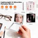 3 x 2-Pack Letter Compact Mirror, 1X/3X Magnifying and Portable Makeup Mirror, Travel Small Pocket Mirror for Women