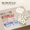 BLOEXCLU 4 Pack Progressive Multi focus Reading Glasses for Men Women TR90 Sports Style Anti-Blue Light Computer Readers