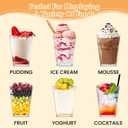 165 Pcs 5oz Clear Plastic Dessert Cups with Lids & Spoons BPA-Free Mini Parfait & Pudding Cups, Disposable or Reusable Appetizer Containers