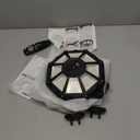 OKPRO Solar Lights Outdoor, 168LED 6500K Flood Light Dusk to Dawn, 8 Sides Solar Outdoor Lights with Motion Sensor, IP66 Waterproof Solar Street Lights Outdoor for Yard, Pools(2 Pack)