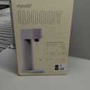 Woody Sparkling Water Maker - Silent Carbonated Water Machine Made of Renewable Wood Composite and 1L Water Bottle - Without CO2 Cylinder - Seltzer Maker Machine - Colour White