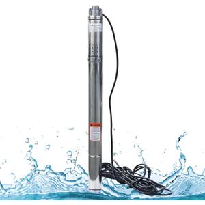 Doppy Deep Well Submersible Pump, 0.5HP/220V/60Hz,164 Ft Head/4.4gpm,with 49 ft Electric Cord Stainless Steel Water Pump,1/2" Outlet Water Pump, for Irrigation,Farms,Industrial,Home
