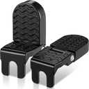 2Pcs, Aluminum Alloy Foot Pegs for E-Bike & Mountain Bike, 4.3 x 1.8 Inch Non-Slip Passenger Peg for Road Bike & BMX Accessories, Folding Rear Pedals, Durable, Space-Saving