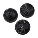 Creative Scents Black Marble Look SMALL 2.75 Decorative Balls for Bowls Set of 3 Decorative Orbs Spheres for Coffee Table Centerpiece, Dining Table, Living Room - Modern Bowl Fillers for Home Dcor, 2.75" Diameter