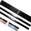 Martial Arts Equipment Foam Padded Sticks with Carry Bag Case Set 2 Pieces