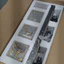 Modern Crystal Bathroom Vanity Light 3-Light Brass Wall Light Fixtures Over Mirror Black and Gold Vanity Lighting for Bathroom Square Shade Brass Wall Sconce