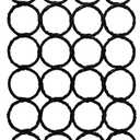 Super Z Outlet Foldable 28 Ring Hole Slots Space Saving Clothing Closet Hanger Scarf, Ties, Belts, Socks Organizer for Home Bedroom, Bathroom, Living Room (Black) (15 inches x 7.4 inches x 0.5 inches)