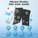 EDR4RXD1 UKF8001 Water Filter 4 Replacement for Everydrop Filter 4,Whirlpool WRF555SDFZ WRF535SWHZ WRX735SDHZ WRF535SWHV WRF555SDHV WRX735SDBM WRMF3636RZ,Maytag MFI2269VEM MFI2569YEM0 by WXOXIMI