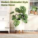 Bamworld Self Watering Pots for Indoor Plants with Water Level Indicator 12 inch Plant Pot Plastic Planter with Wooden Stand for Outdoor Plants Modern Dcor for Porch Patio White Large
