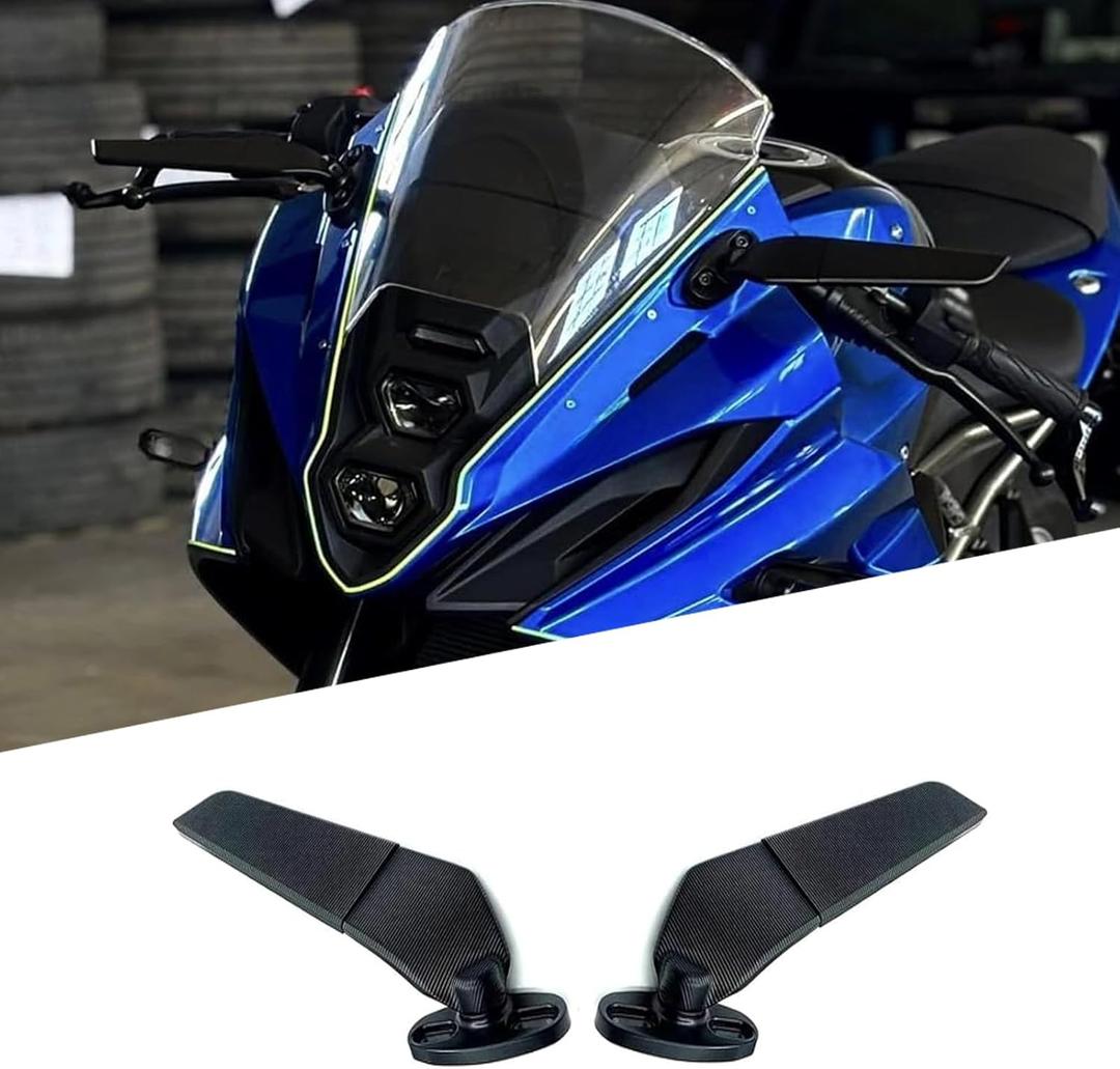 FOR CBR600RR CBR650R GSX-8R Ninja500 ZX-6R ZX636 Accessories CNC aluminum alloy rearview mirror motorcycle rotating rearview mirror winglet kit