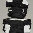 Wegreeco Washable Female Dog Diapers Highly Absorbent Reusable Diapers for Dog in Heat Dog Period Diapers, 3 Pack  (Black, XX-Large