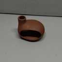 Terracotta Palo Santo Holder - Modern Chiminea Incense Burner for Yoga, Meditation, and Energy Cleansing - Wood Sticks Dish, Sage Ash Catcher, Smudge Bowl, Cone Burner - Unique Meditation Gift (Matte Clay,Terracotta)