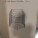 8 Panels No Dig Garden Fence Animal Barrier, 48in(H) × 21ft(L) Decorative Metal Outdoor Dog Fence, Rustproof Pet Fencing for Yard, Patio, Flower Bed -Temporary Fencing| Easy to Install