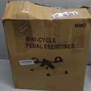 Pedal Exerciser Desk Exercise Bike Leg and Arm Exercise Bike with LCD Monitor Foldable and Porable (Black/Grey)