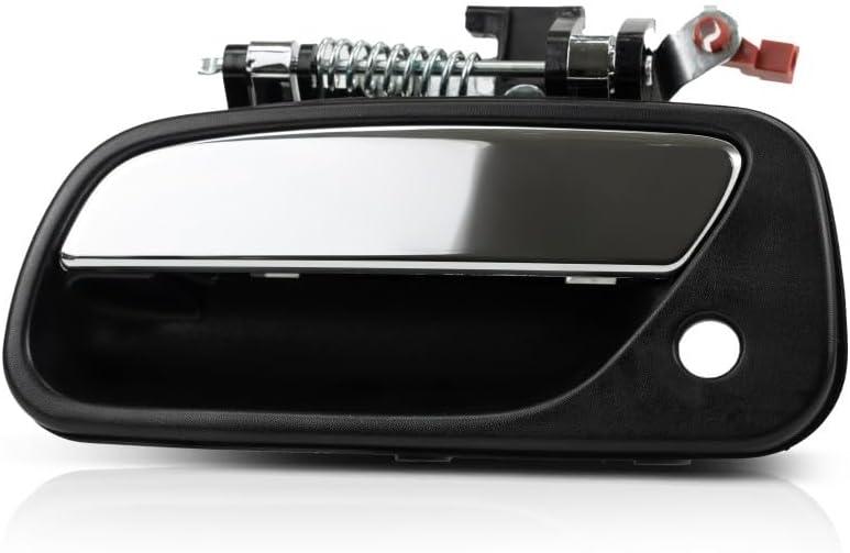 Door Handle for Toyota T100 1993-1998 Driver Side | Exterior | Front | Black Bezel | w/Chrome Lever | with Key Hole| Trim:All Submodels