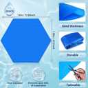 Wesiti Solar Pool Covers Blankets Above Ground Inground Pool Solar Covers Heavy Duty Heater Warmers for Swimming Pools Hot Tub (6 ft in Diameter,Blue,3 Pcs)