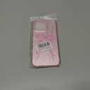 ZTOFERA for iPhone 16 Pro Max Case,Cute Pink Ribbon Bow Tie Planet Star Floral Aesthetic Phone Case,Trendy Slim Hard IMD Shockproof Protective Bumper Phone Cover for Women Girls,Ribbon