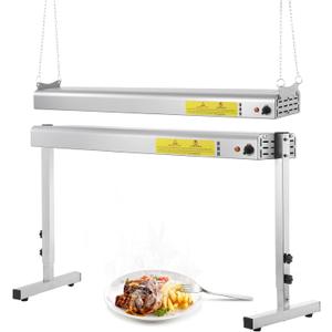 36 Inch Food Heat Lamp, 1000W Commercial Food Warmer Electric Heating Lamp Overhead Stainless Steel Catering Heat Lamps for Buffet Restaurant Parties, 115V