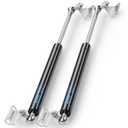 ARANA Gas Struts 17 inch 55lb with Brackets (2 Pack) - Heavy Duty Lift Support for RV Bed Hatch & Storage Box Lid - Hydraulic Spring Shocks for Camper Bed, Trap Door, Floor Hatch