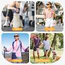 Water Bottle Bag 40 oz Crossbody Holder for Walking Hiking Insulated Carrier Purse with Adjustable Strap