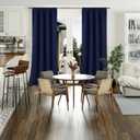 BGment Navy Blue Blackout Curtains for Living Room 108 Inch Long 2 Panels Set, 100% Light Blocking Room Darkening Thermal Insulated Rod Pocket Long Curtains for Bedroom, Each Panel 52 Wide