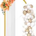 6.5 ft Gold Metal Balloon Arch Stand, Arch Backdrop Stand with Stable Base,Easy-to-Install Wedding, Birthday, Baby Shower & Garden Party Decoration