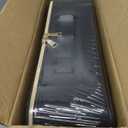 Makeup Travel Case, 16 Inch Makeup Artist Bag with Compartment and Dividers, Portable Cosmetic Bag for Women with Brush Storage Sturdy Dual Zip Closure, Waterproof, Durable, Gift for Her, Black