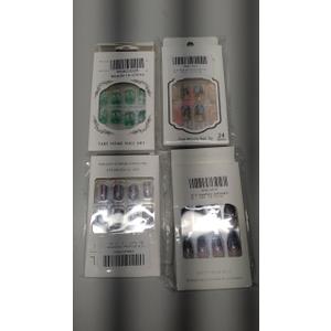 False Nails Press on Nails for Kids - Self-Adhesive Short Fake Artificial Full Cover Nail Art Kits Transation with Nail Sticker Tabs for Girls Children