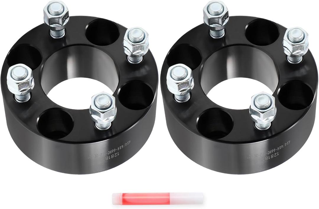ECCPP 2PCS 4x4 to 4x4 Wheel Spacers Lug Centric 2" 4 Lug 1/2" 66mm hub bore Compatible with for Club Car for EZ GO for Golf Cart