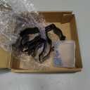 5 Pack Spring Clip Broom Clip with Screws for 1 1/2-1 7/8 Inch Diameter Black Manganese U Shape Steel Clips Holder Bracket for Tools Rakes and Flashlight Pipe Tool Holder Wall Garage Garden