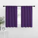 NICETOWN RV Blackout Curtains for Camper Windows, Kitchen Curtains Blackout Drapes & Curtains, Energy Smart Window Treatment Curtain Panels for Bedroom (Royal Purple, 42 in x 36 in (W x L), Set of 2)